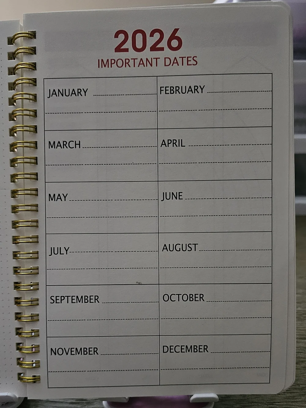 2025-2027 Floral Spiral Planner - Enjoy The Little Things